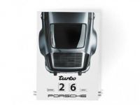 Porsche 911 Turbo enamel calendar Porsche 911 Turbo enamel calendar
