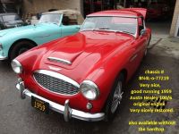 1959 Austin Healey, 100/6 red ''59 1959 Austin Healey, 100/6 red ''59