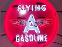 Flying A Gasoline Neon Sign Flying A Gasoline Neon Sign