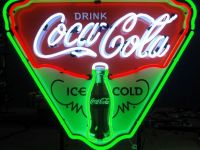 Drink Ice Cold Coca Cola Neon Sign Drink Ice Cold Coca Cola Neon Sign
